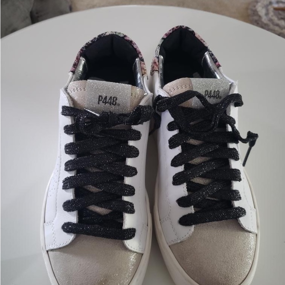 SUPER CUTE P448 FLORAL SNEAKERS size 37 - Picture 7 of 12